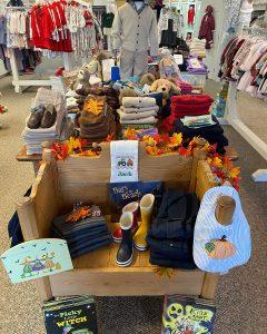 autumnal baby clothes and gifts, baby stores cape cod