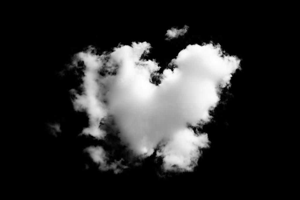 white heart cloud in a black sky, talking with young children about race